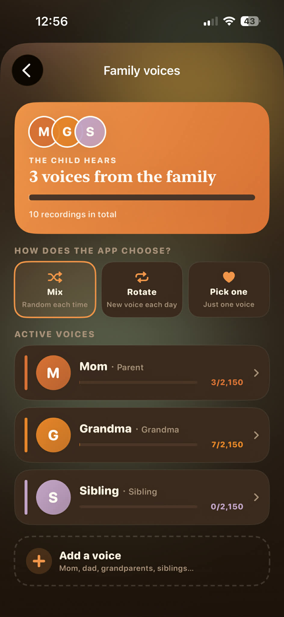 Voice recordings